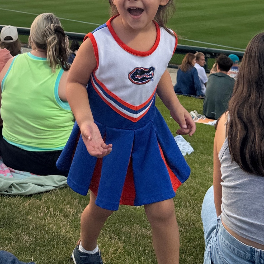 University of Florida Cheer cheerleader UF Gators Dress toddler girl kids 3T